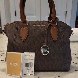 Michael Kors Signature Brown Satchel